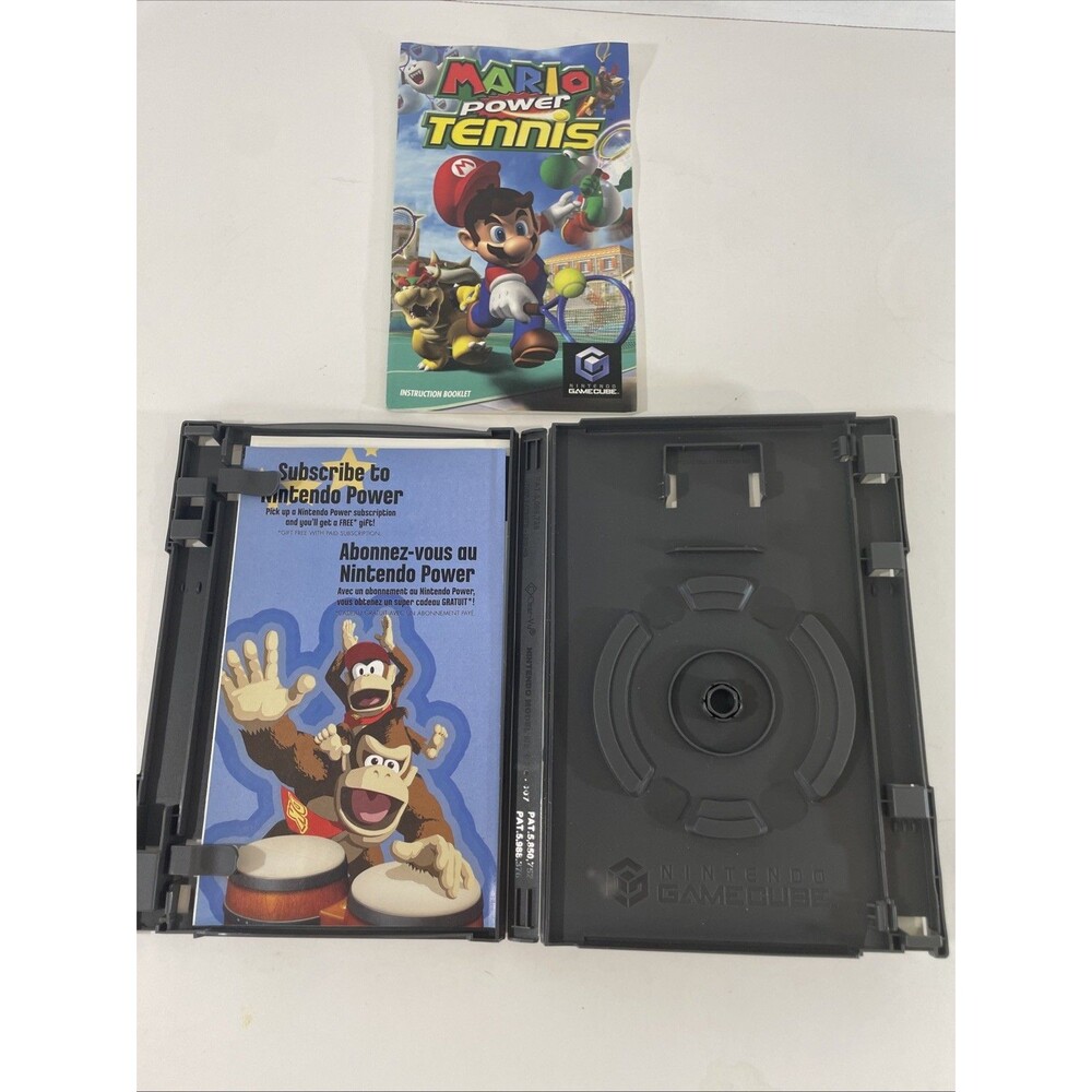 Mario Power Tennis (Nintendo GameCube, 2004) Box And Manual Only - No Game